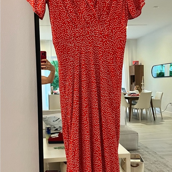 Reformation Red and White Maxi Dress - Picture 1 of 4